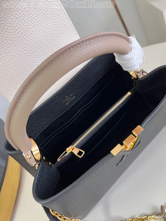 Official oldcobbler LOUIS CAPUCINES BB-31.5*20*11CM VUITTON 0727
